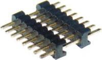 1.27mm 单排双塑排针 180° 塑高 1.8mm 紧凑连接方案的优选
